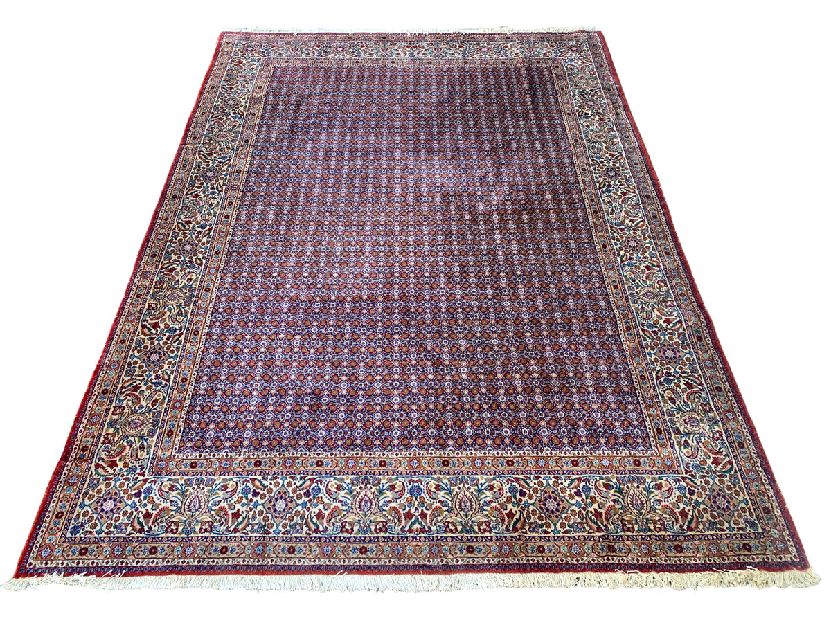 8X11 Estate Fine Persian Tabriz Hand-Knotted Rug, Circa 19980