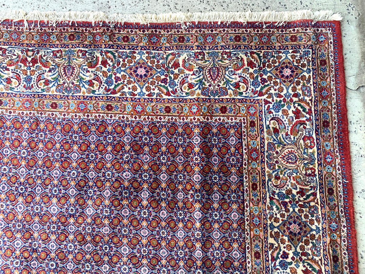 8X11 Estate Fine Persian Tabriz Hand-Knotted Rug, Circa 19980