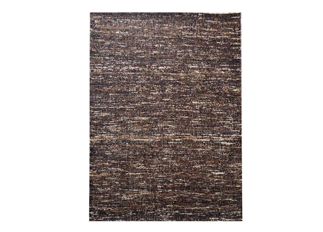 Dark-Brown Natural Raw Wool Rug – Kalili Rugs