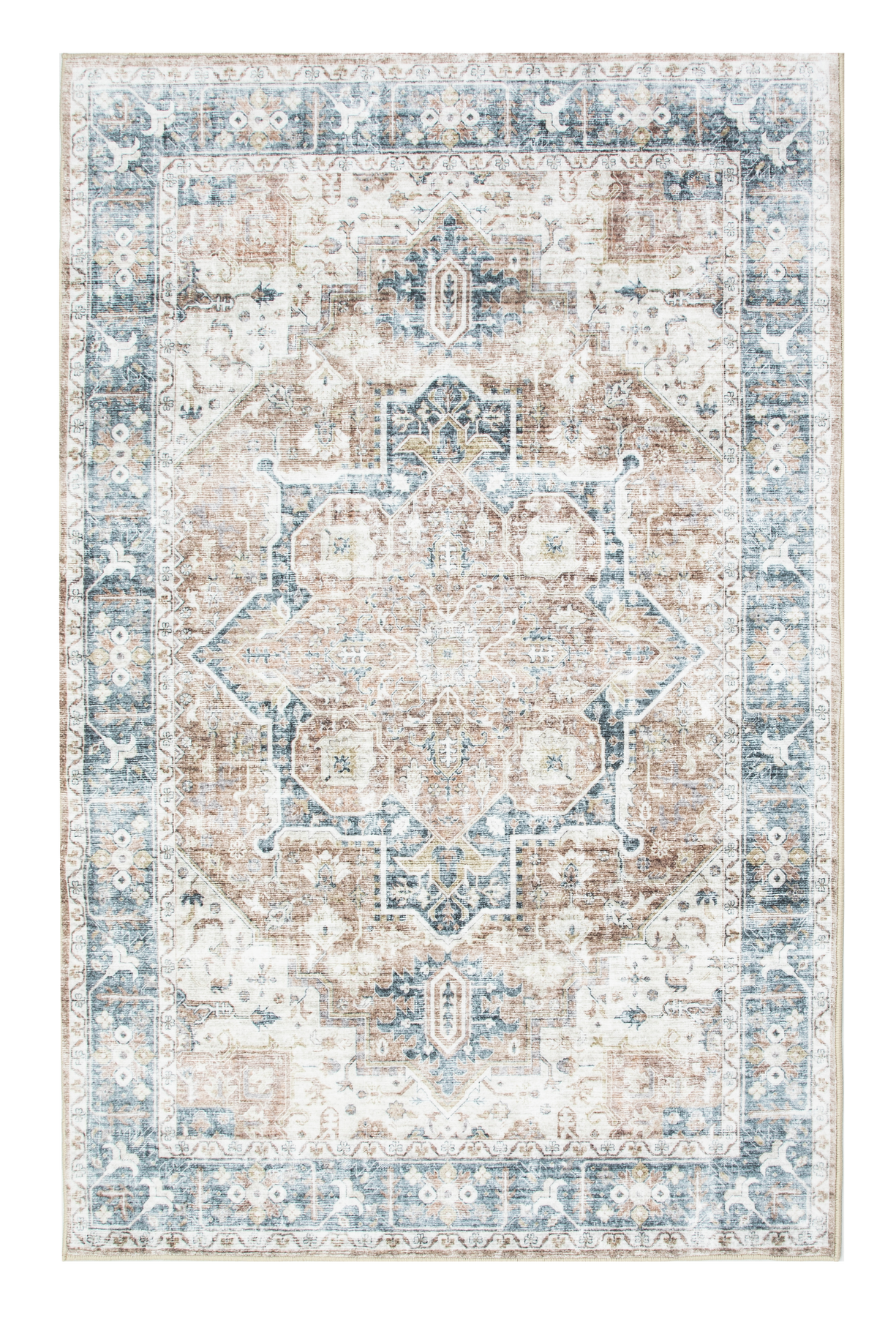 Cleated Back Rug Heriz Tufted Premium 1/4