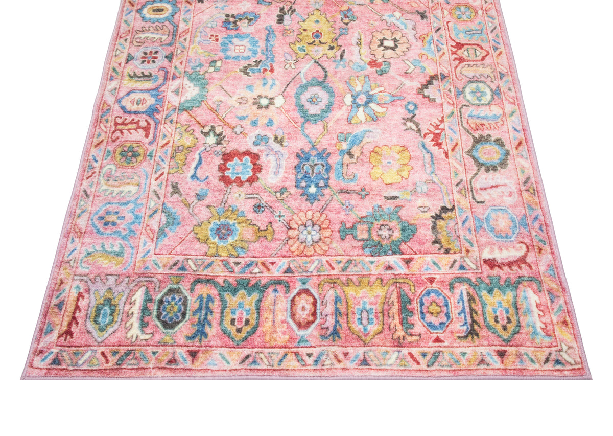 Dallah Rug Pink Pink Oushak Tufted Premium 1/4
