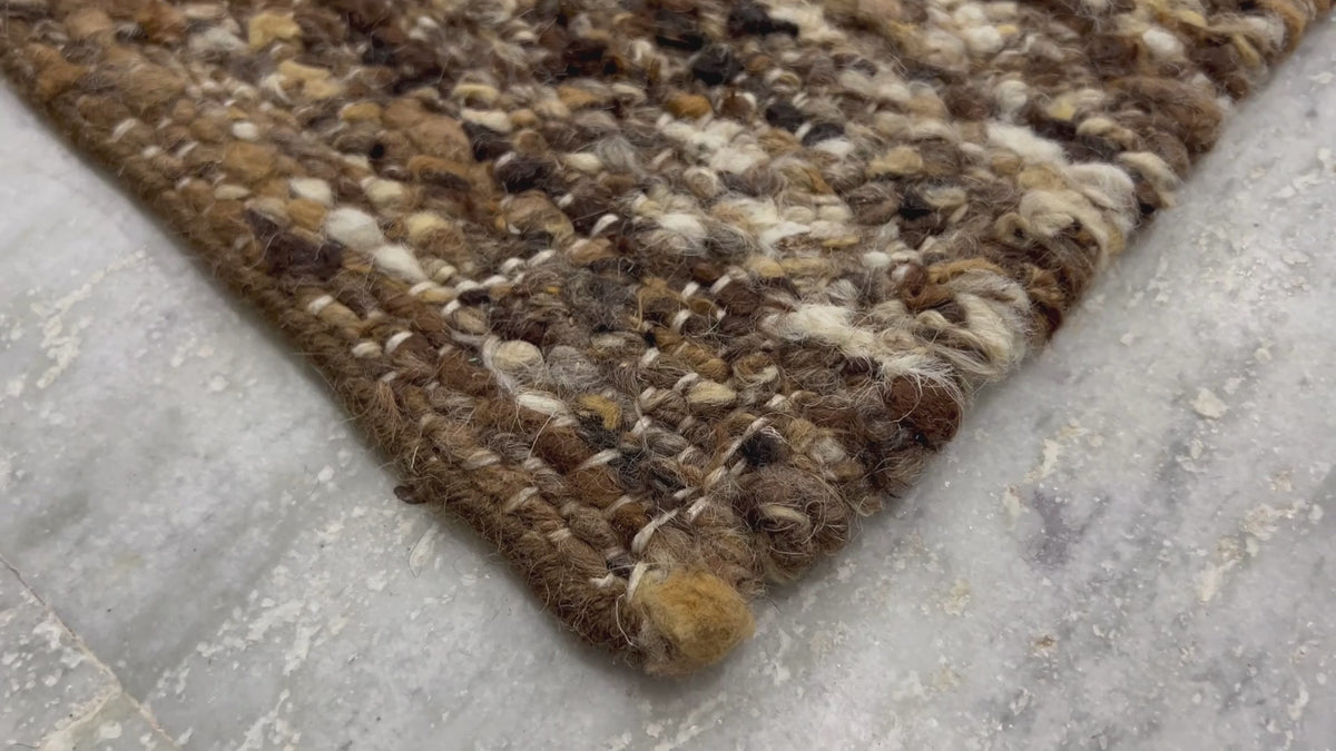 Light-Brown Natural Raw Wool Rug – Kalili Rugs