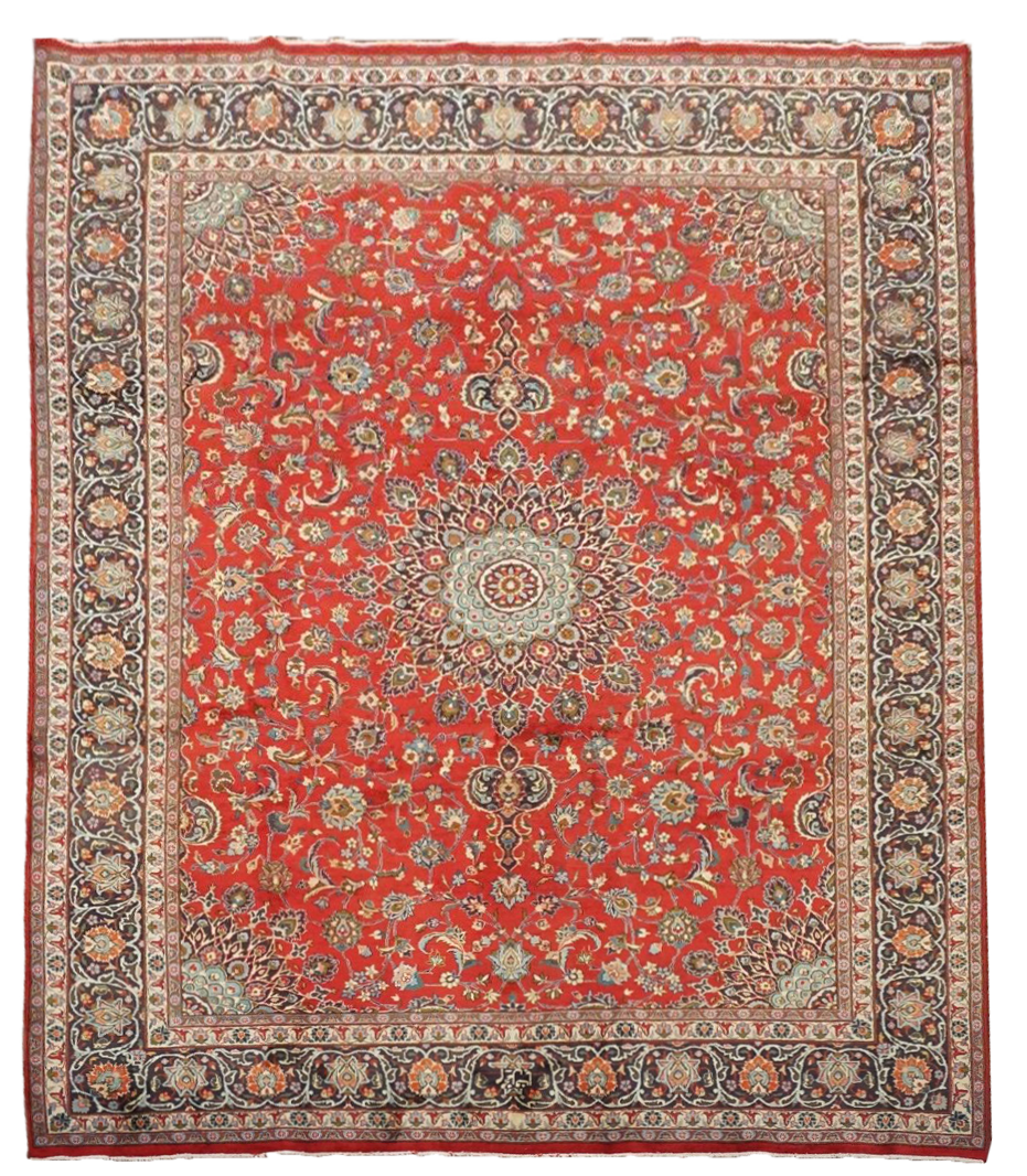10X13 Signed Persian Dorokhsh Rug, circa 1940 – Kalili Rugs